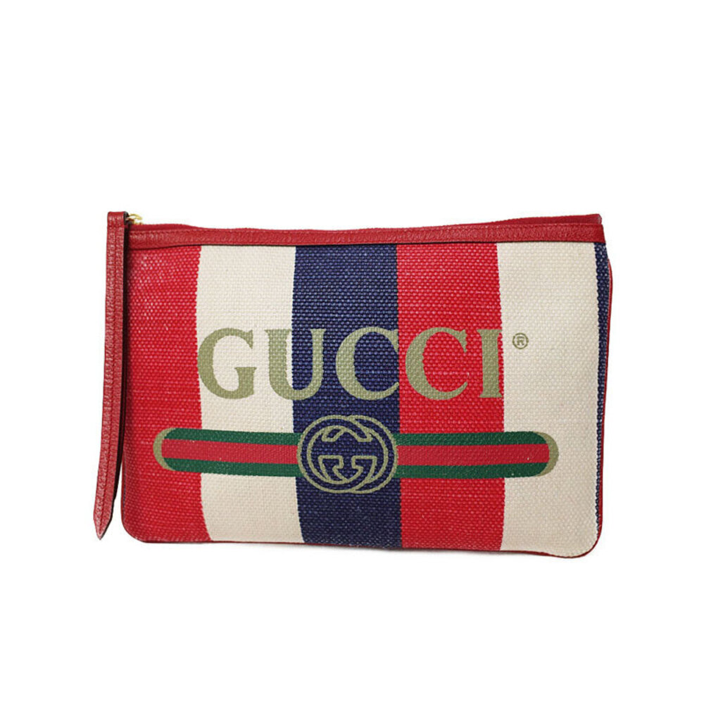 Gucci Baiadera Stripe Clutch Bag